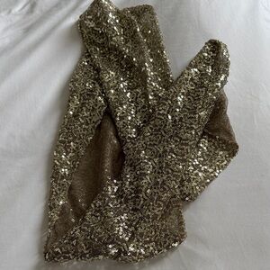 Nordstrom Shimmering Gold Sequin Infinity Wrap